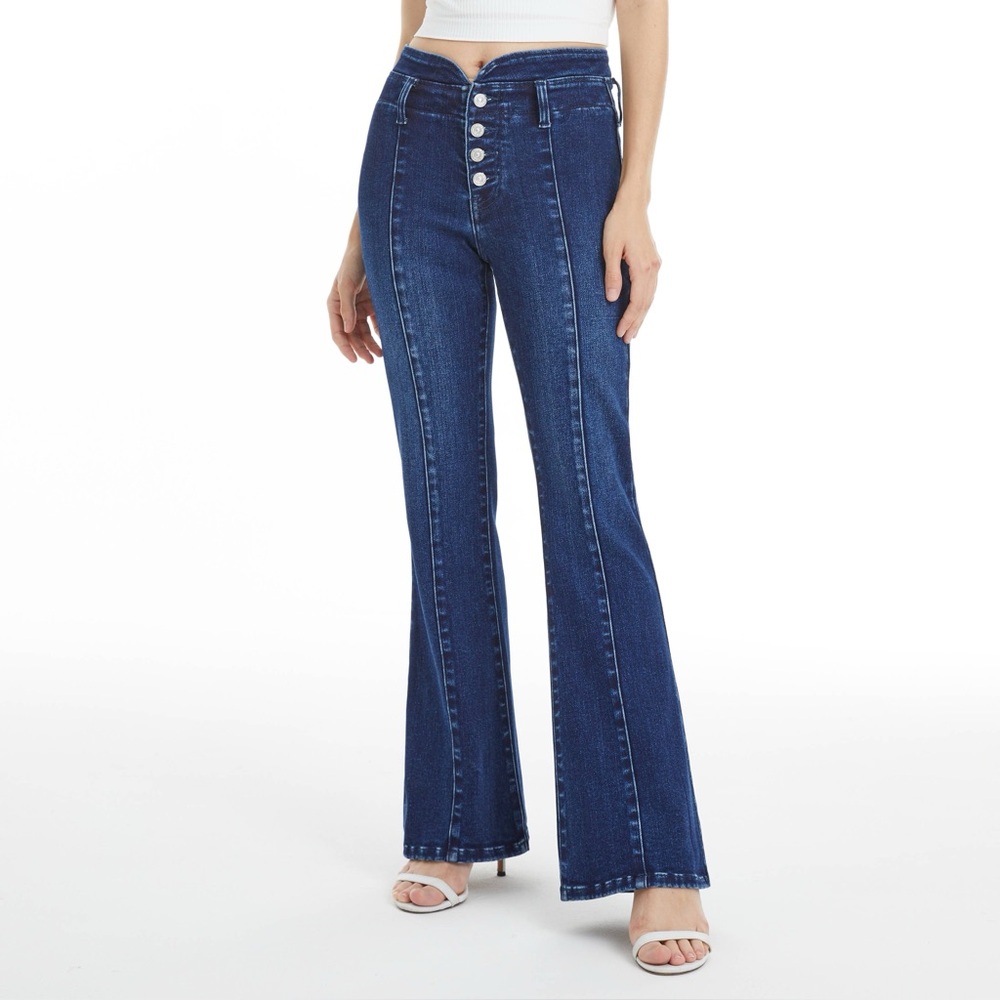 Women's Blue Flared Jeans
